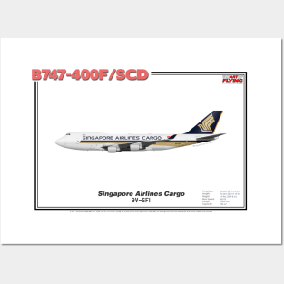 Boeing B747-400F/SCD - Singapore Airlines Cargo (Art Print) Posters and Art